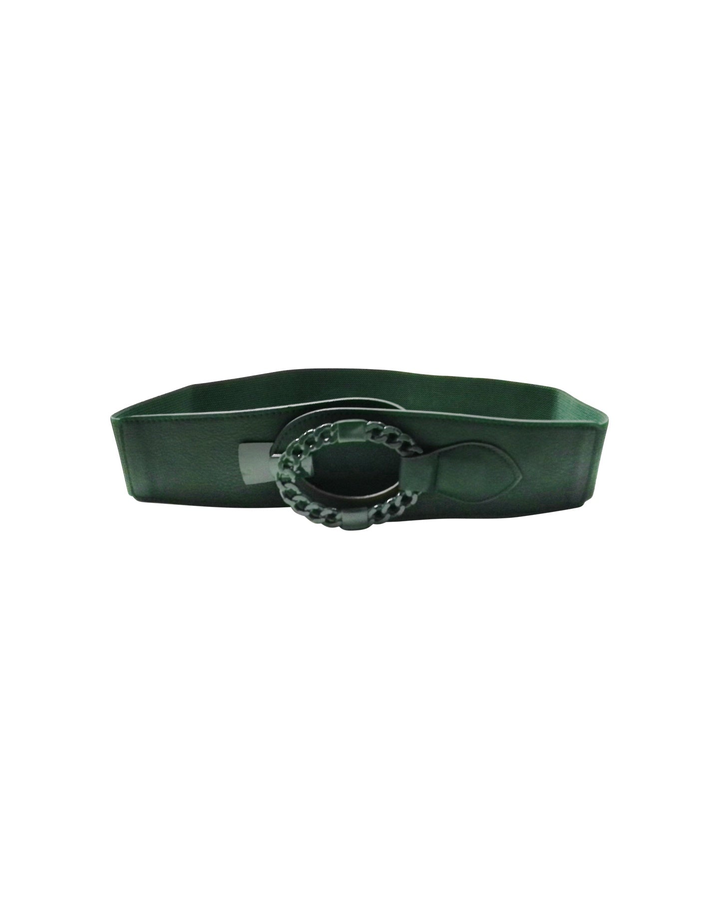 Ceinture verte avec boucle chaîne