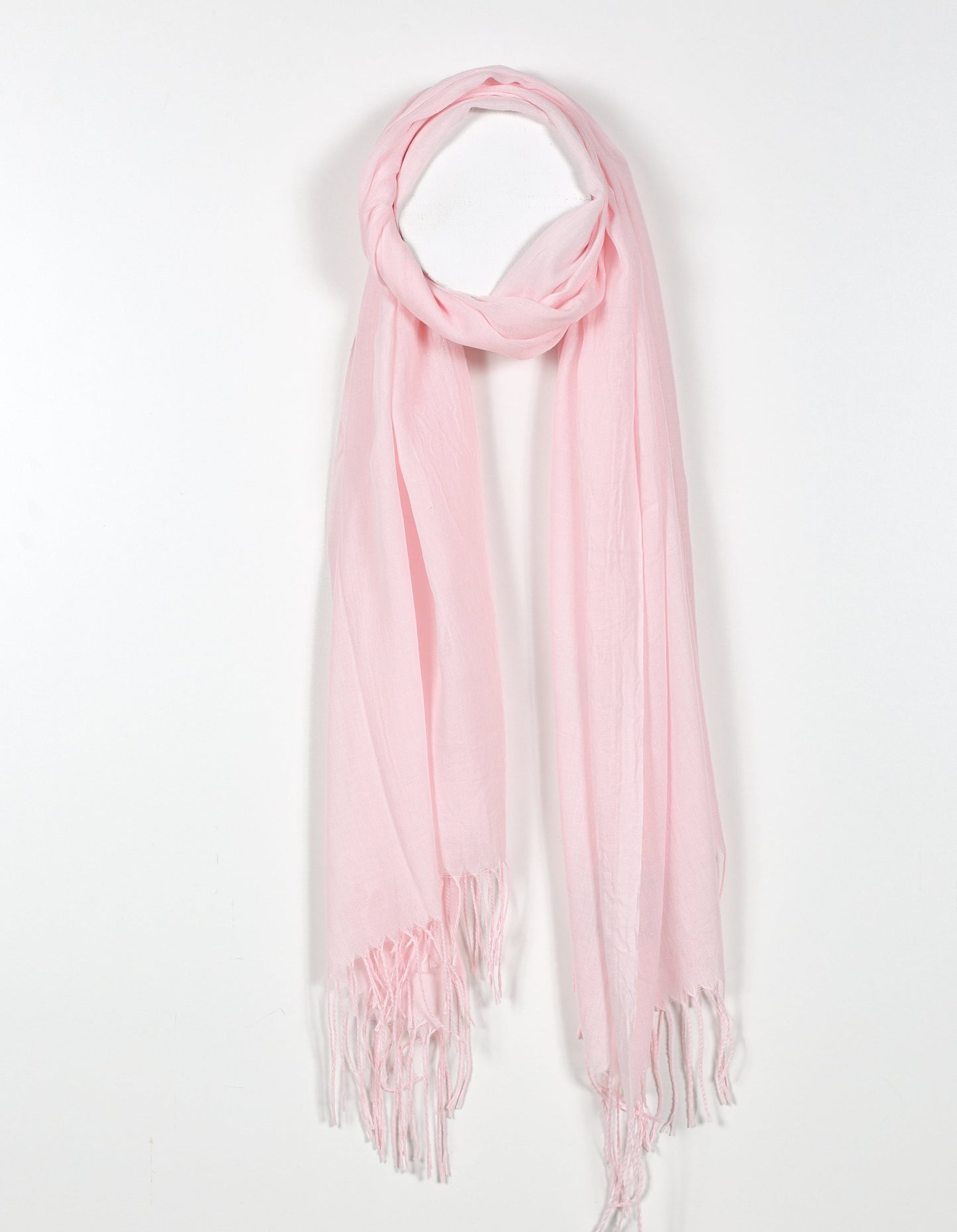 Soft Draped Scarf in Pink