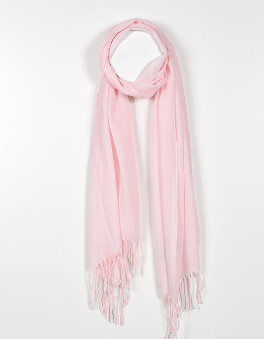 Soft Draped Scarf in Pink
