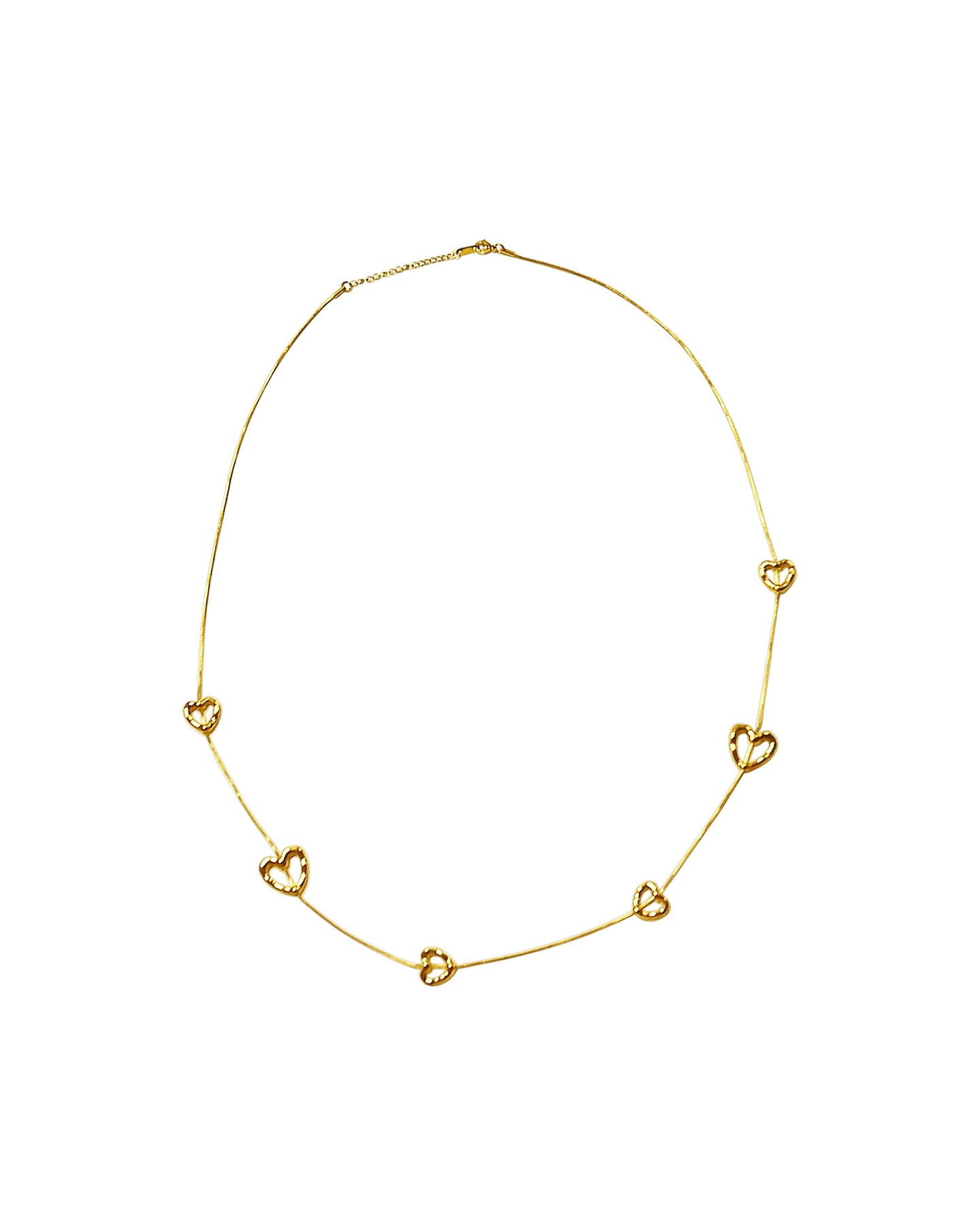 Gold Heart Link Necklace