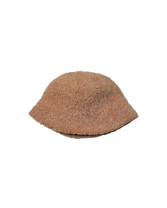 Hat Camel Sheepskin-Like Bucket Hat