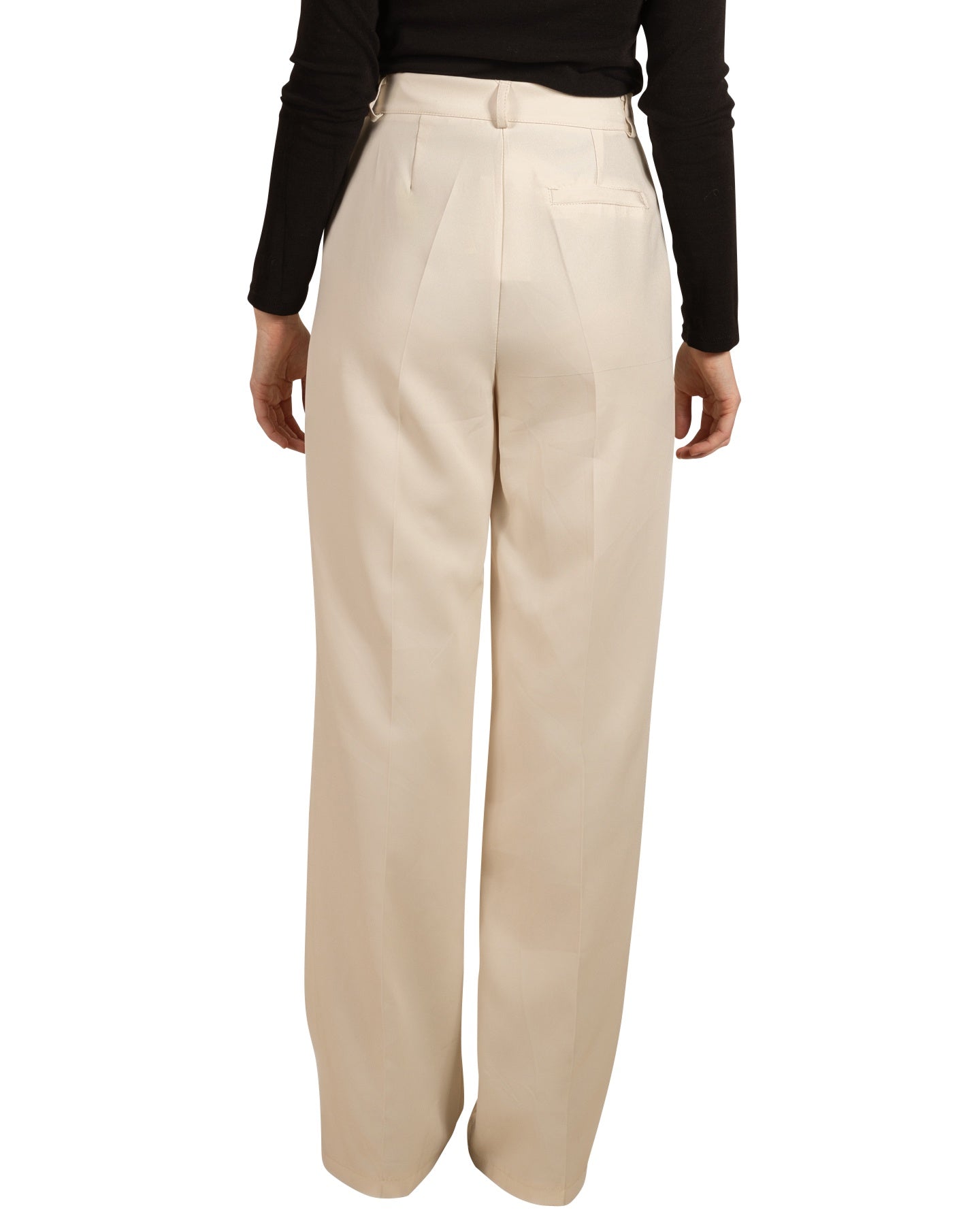 Ivory Tuxedo 1 Button Zip Front Pant